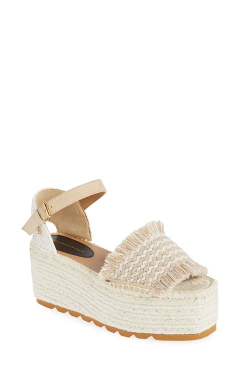 サンダル・ミュール STELLA MCCARTNEY Women Sandals 810387AFACL08536 Beige Women's Sandals | Heeled & Buckle | Stella McCartney US