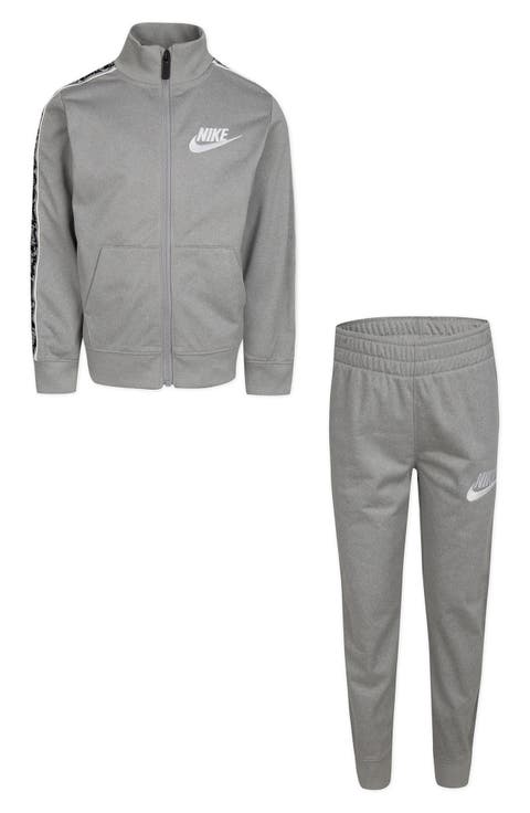 Kids' Logo Taping Tricot Jacket & Pants Set (Little Kid)