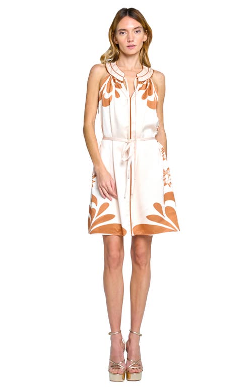CIEBON CIEBON KYNDRA PRINT SLEEVELESS MINIDRESS