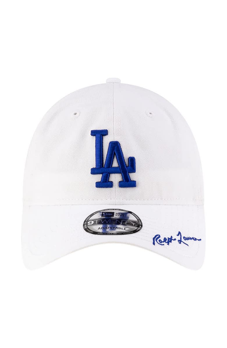 New Era Men's New Era Ralph Lauren x MLB  White Los Angeles Dodgers 9TWENTY Adjustable Hat, Alternate, color, White