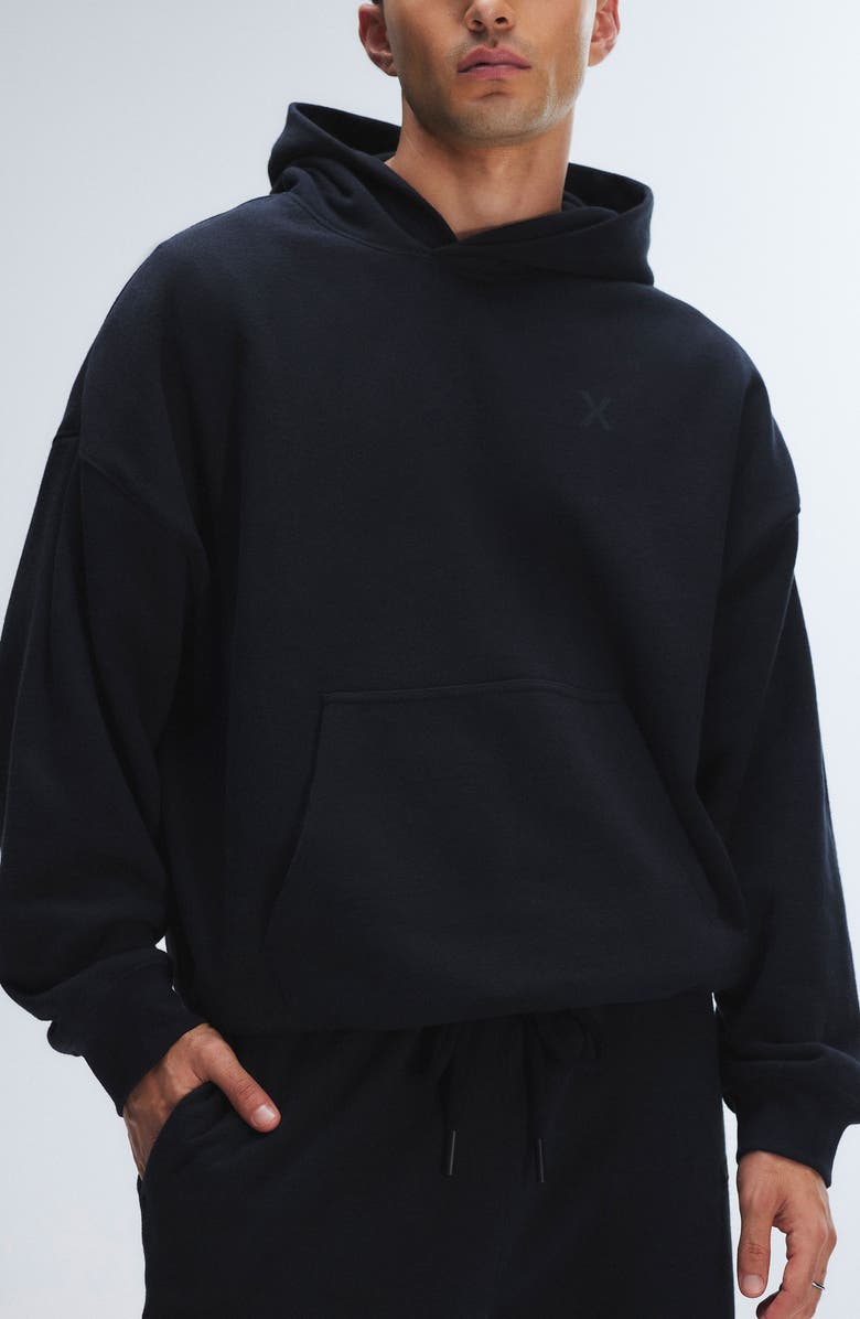 SAVAGE X FENTY Fleece Hoodie, Main, color, Black Caviar