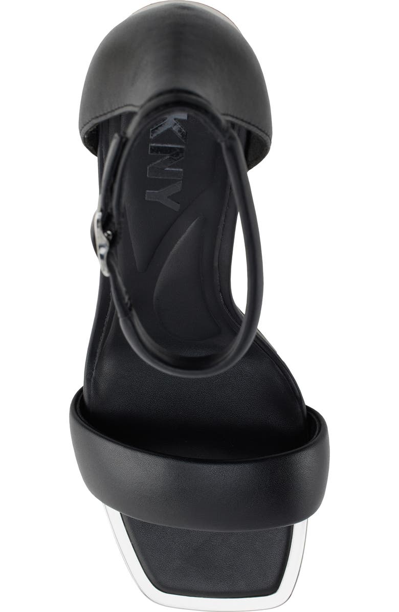 DKNY Scarla Ankle Strap Sandal, Alternate, color, Black