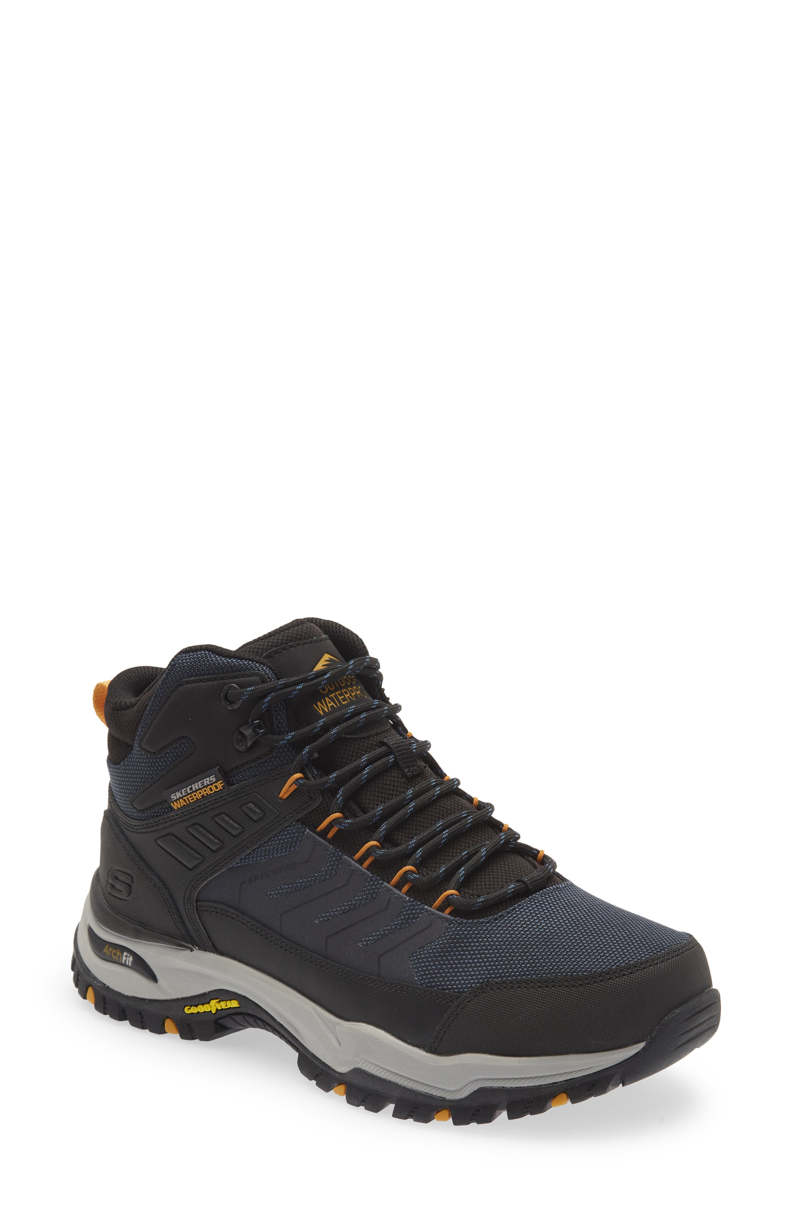 SKECHERS Arch Fit<sup>®</sup> Dawson Raveno Waterproof Hiking Shoe, Main, color, 