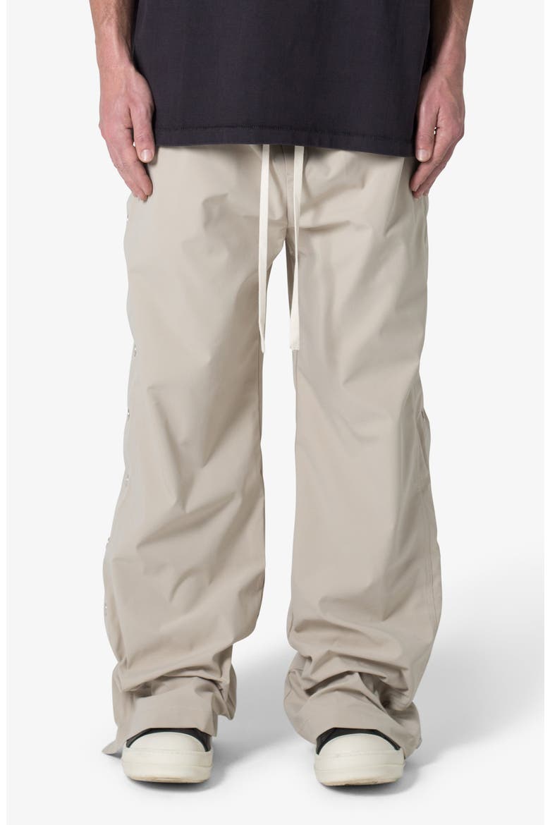 Oversize Side Snap Nylon Pants, Main, color, TAN