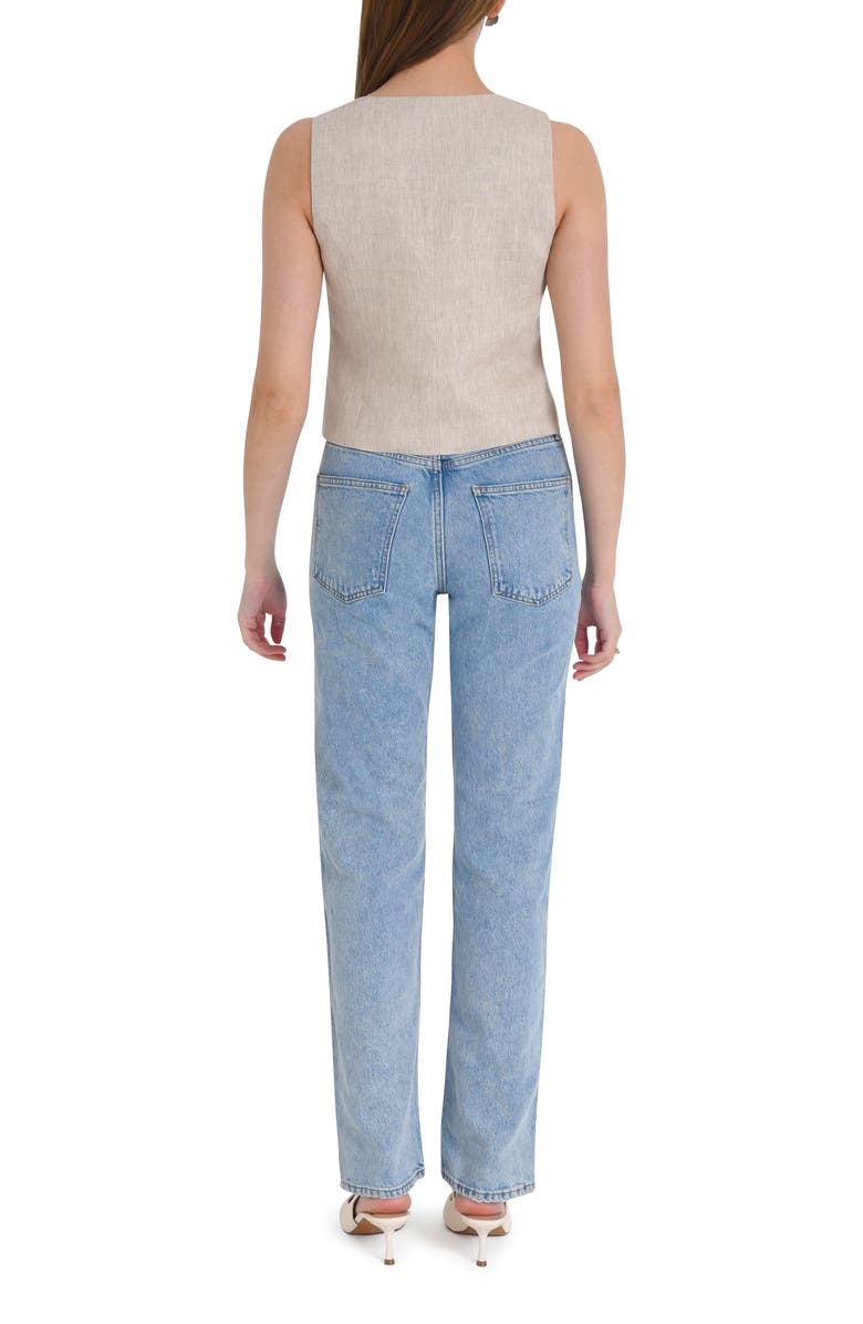 WAYF Gabriella Linen Vest, Alternate, color,