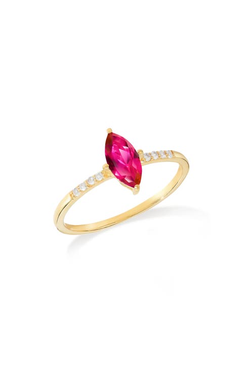 Marquis Gemstone Ring
