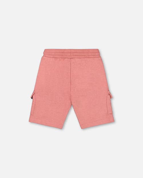 Deux Par Deux Little Boy's French Terry Short Dark Old Rose In Dark Old Rose