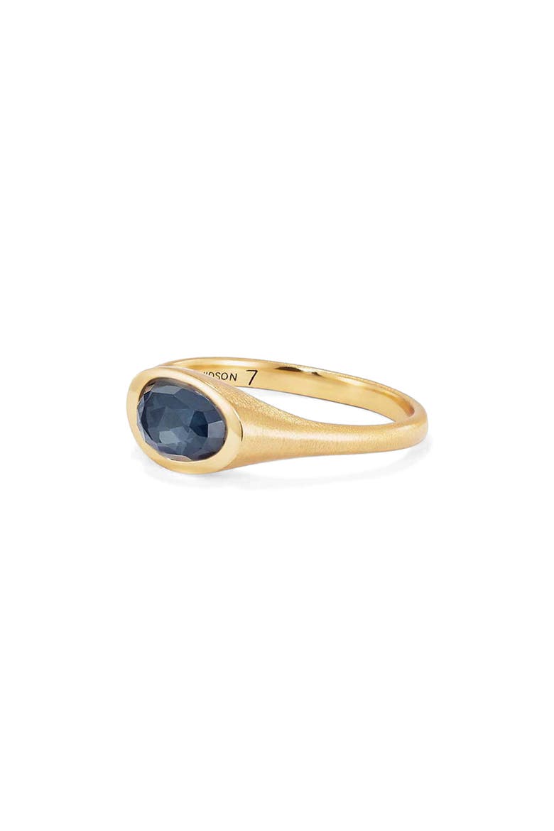 Cala Signet Ring, Alternate, color, IRIDESCENT HEMATITE/ GOLD