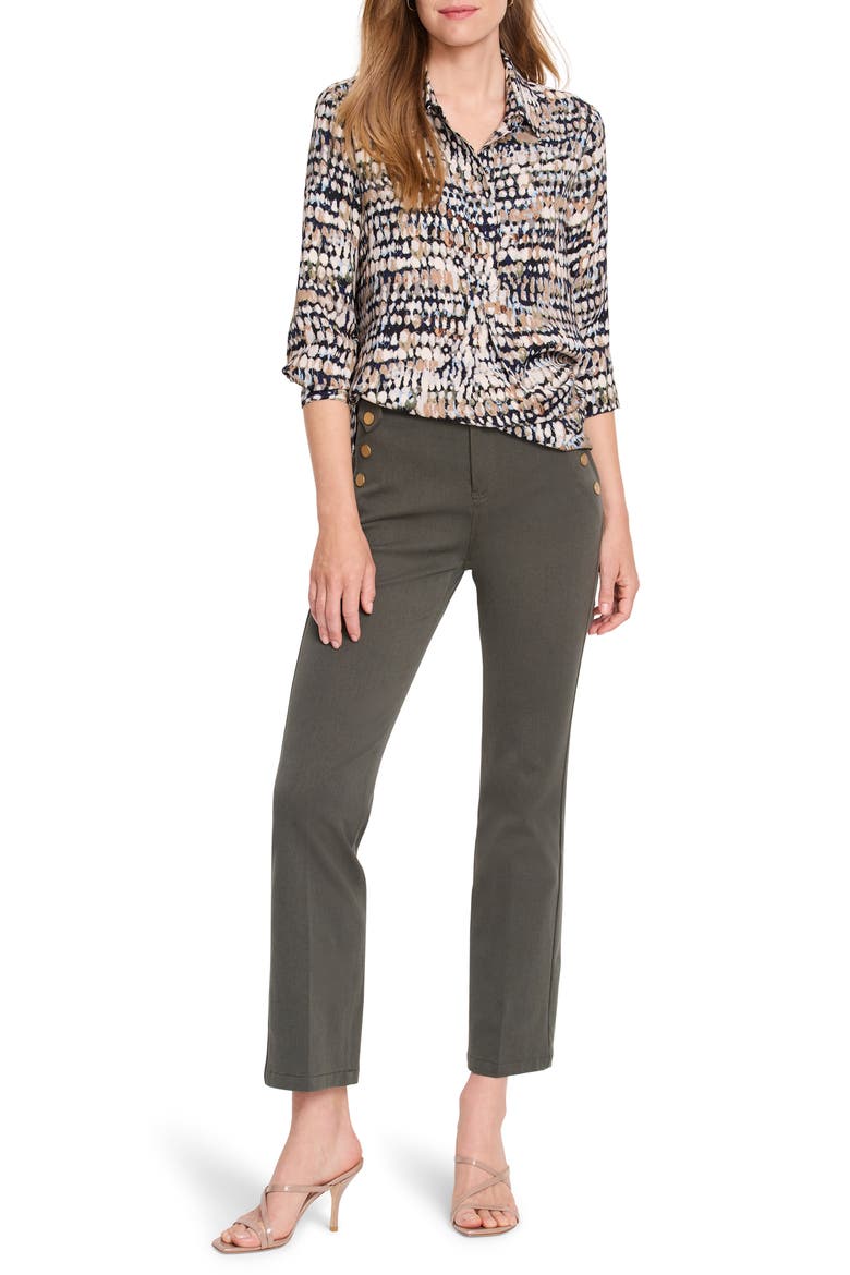 Harvest Dot Button-Up Top, Alternate, color, NEUTRAL MULTI