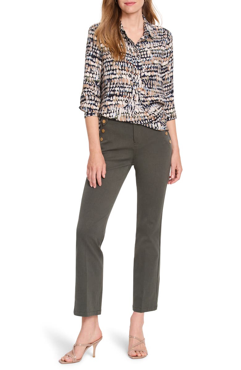 NIC+ZOE Harvest Dot Button-Up Top, Alternate, color, 