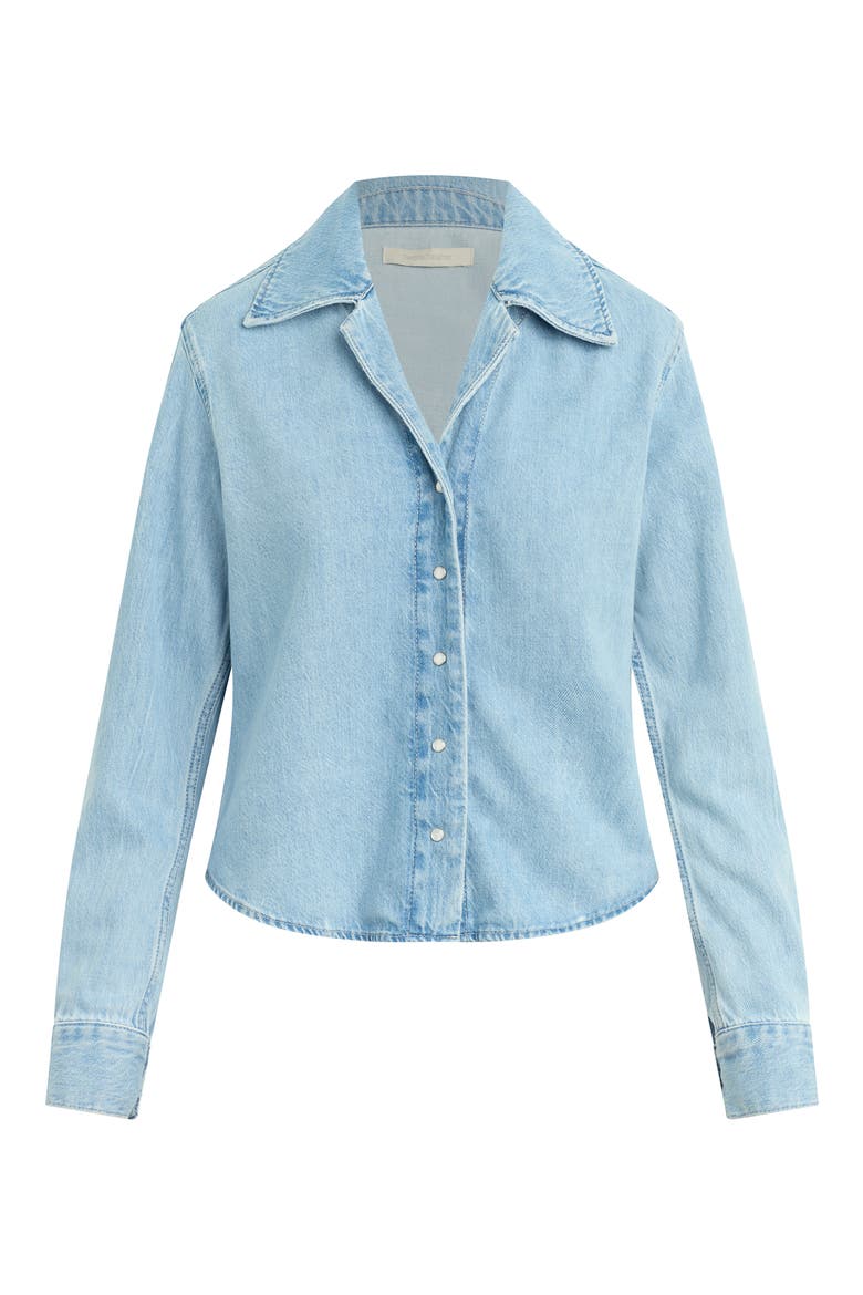 The Ace Denim Snap Front Top, Alternate, color, WESTWOOD