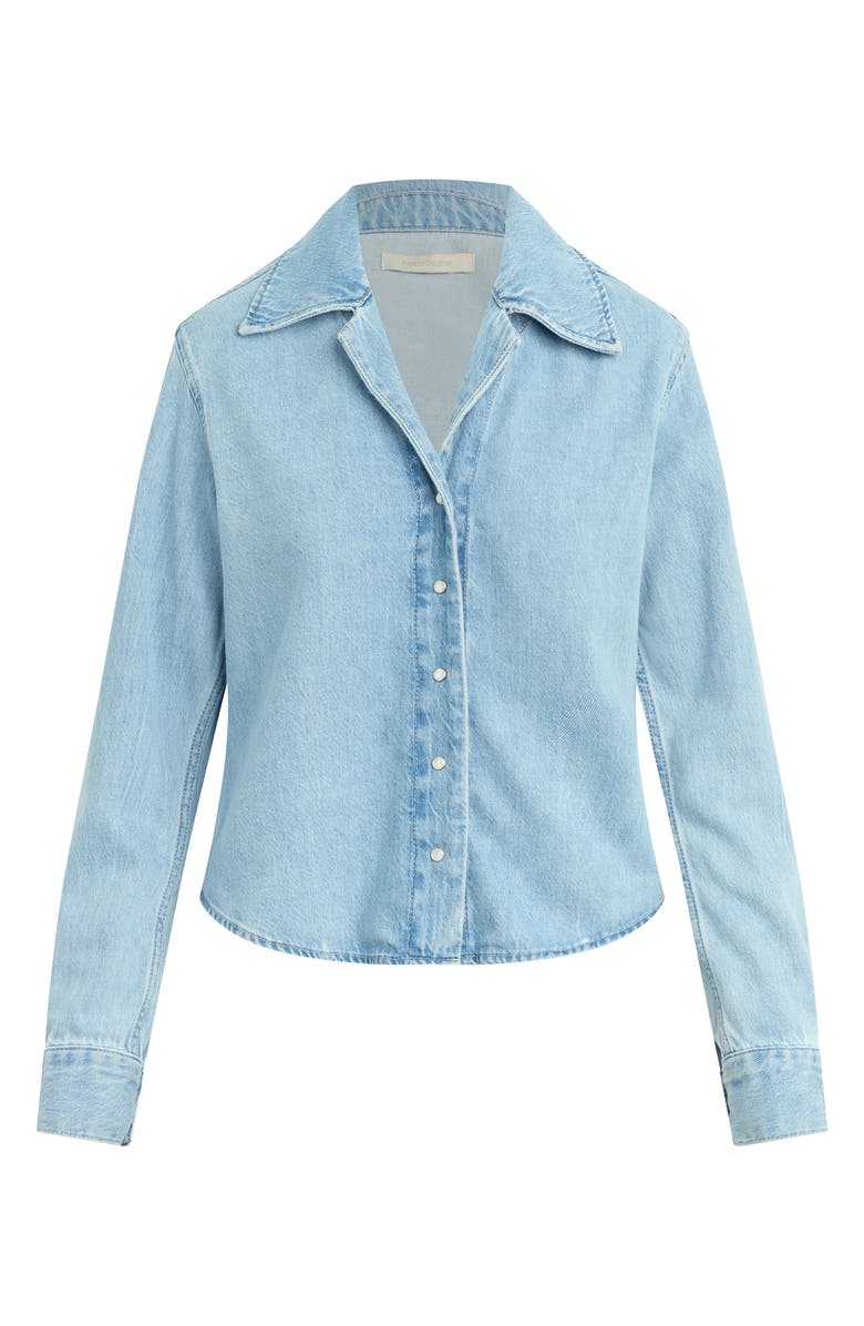 Favorite Daughter The Ace Denim Snap Front Top, Alternate, color, Westwood