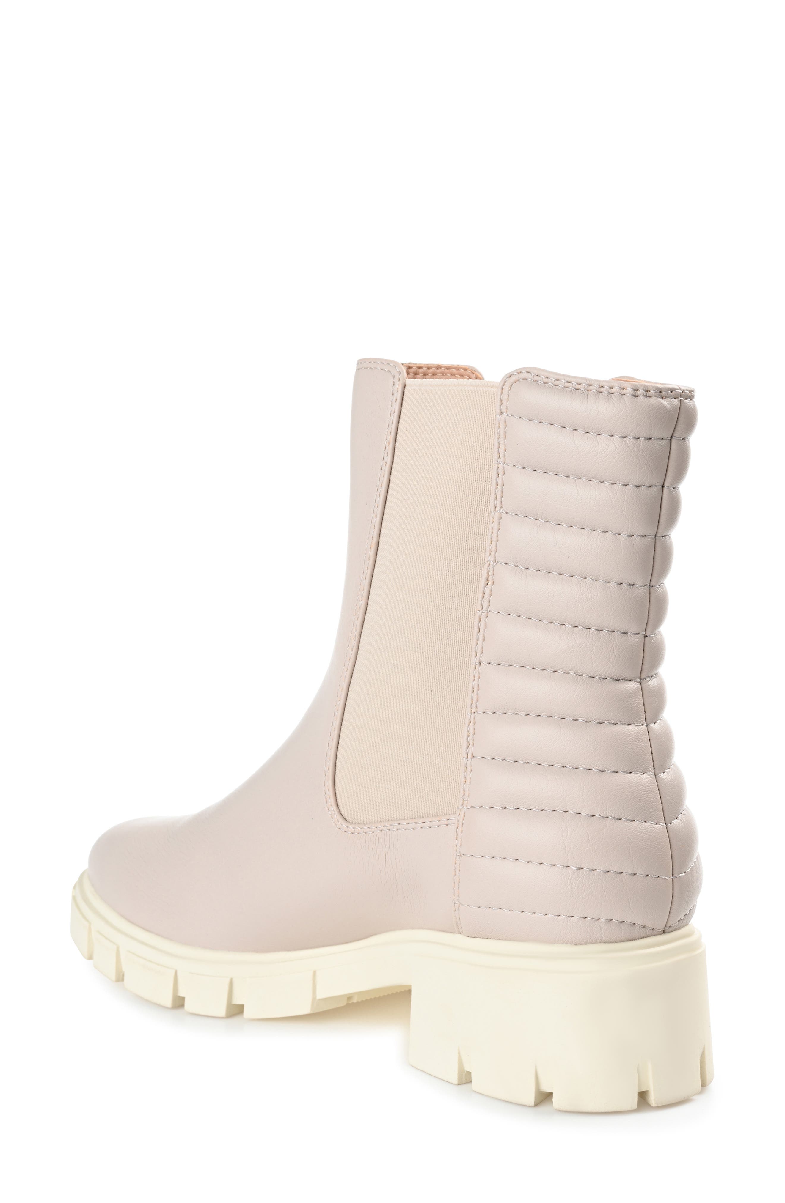 Journee Collection Tatiana Lug Sole Chelsea Boot, Alternate, color, Stone
