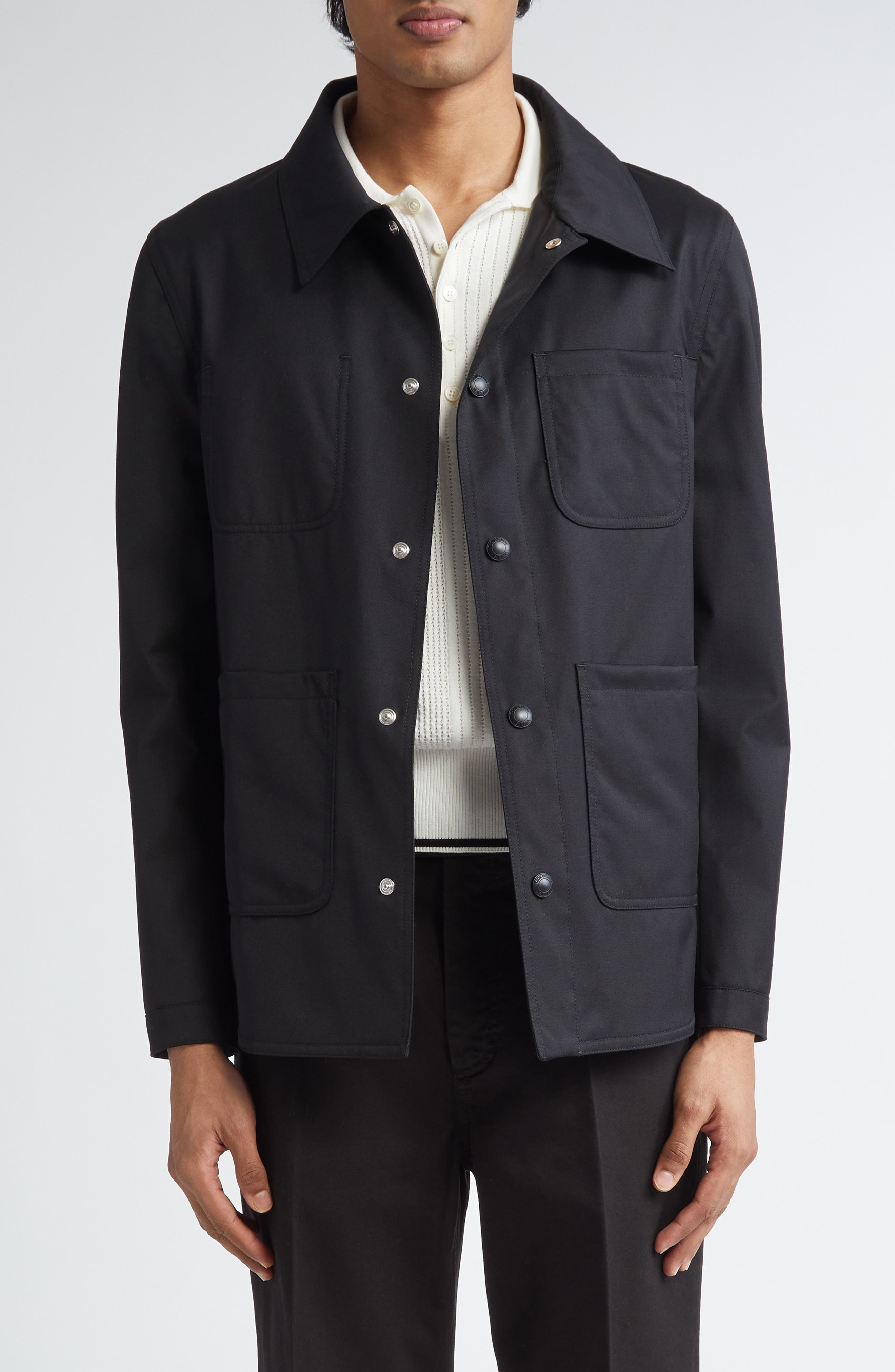 Virgin Wool Utility Jacket