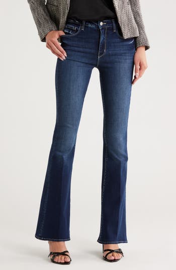 L Agence L'agence Marty High Waist Flare Jeans In Blue