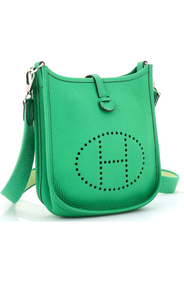 Pre-Owned Hermes Evelyne Bag Gen III Clemence TPM, Alternate, color, Green