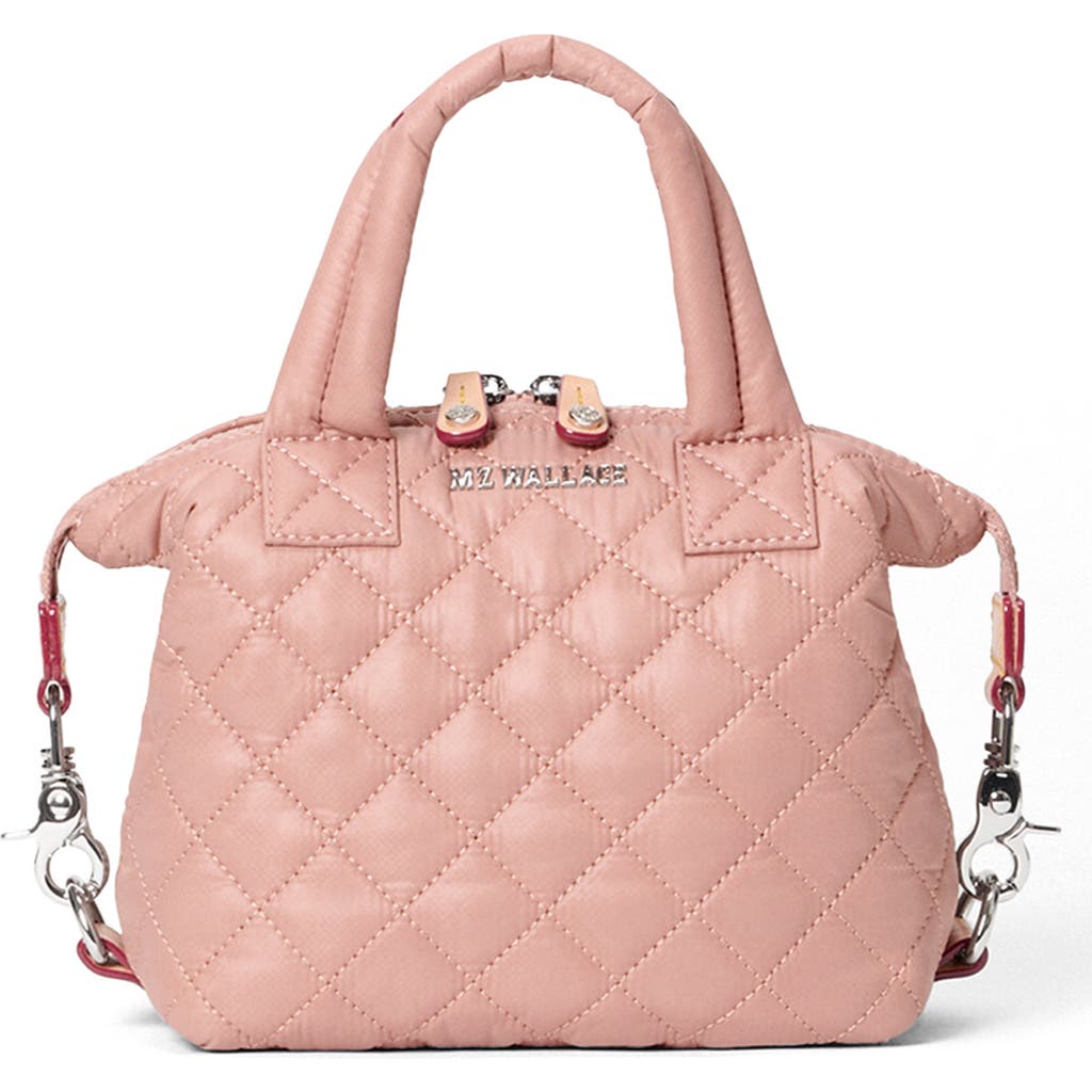 Mz Wallace Micro Sutton Tote In Dusty Rose