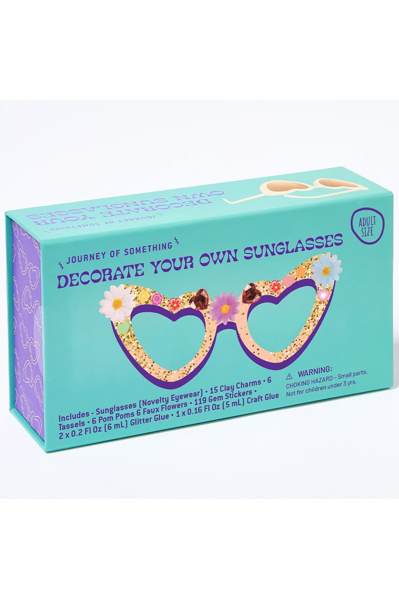 Decorate Your Own Sunglasses, Heart Eyewear, DIY Craft Kit, Main, color, Multicolored