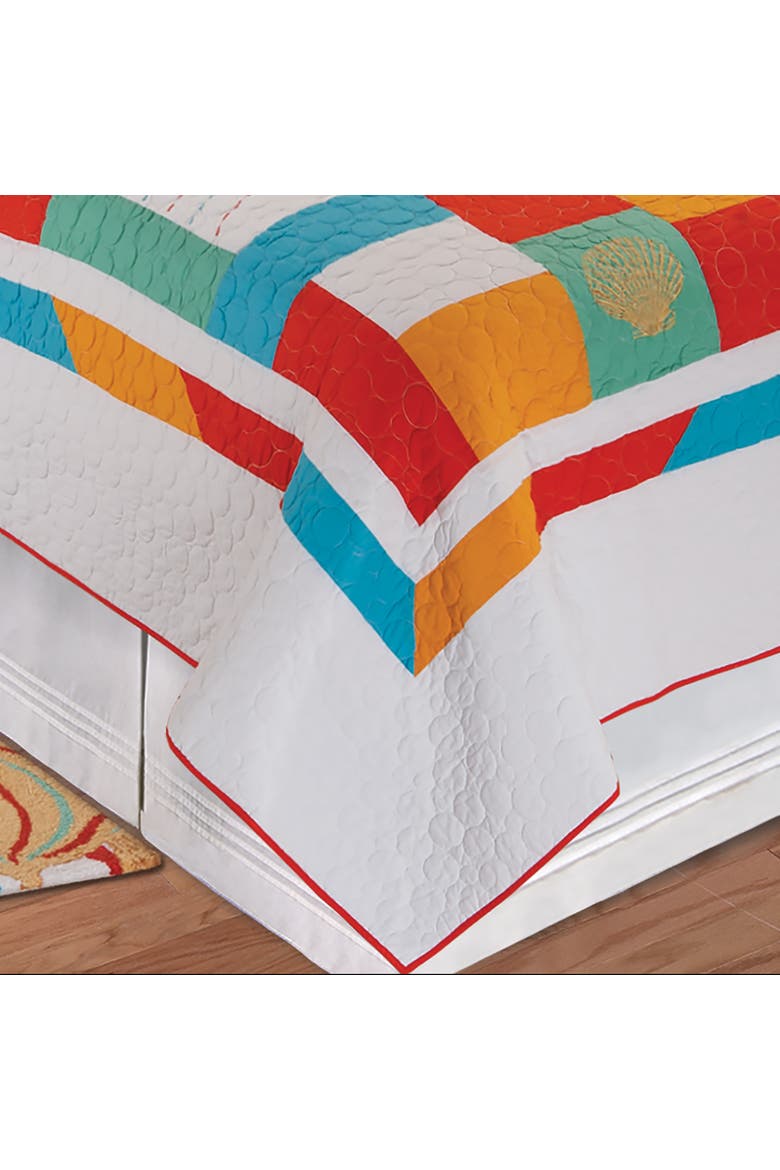 South Seas Quilt, Alternate, color, Red