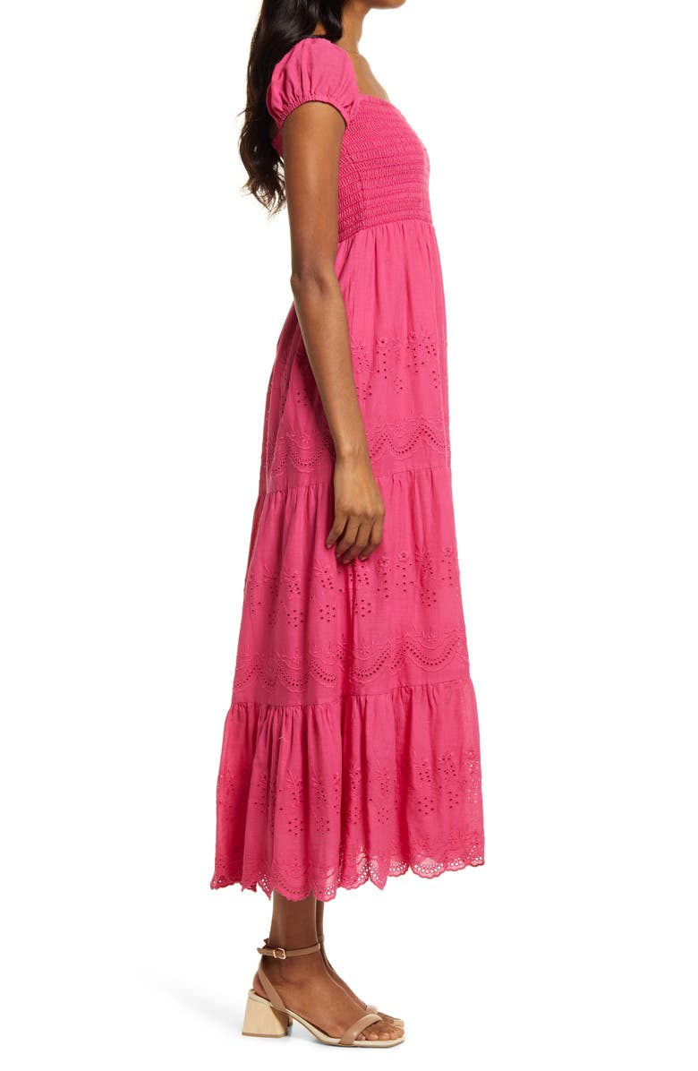 AREA STARS Olivia Tiered Cotton Maxi Dress, Alternate, color, 