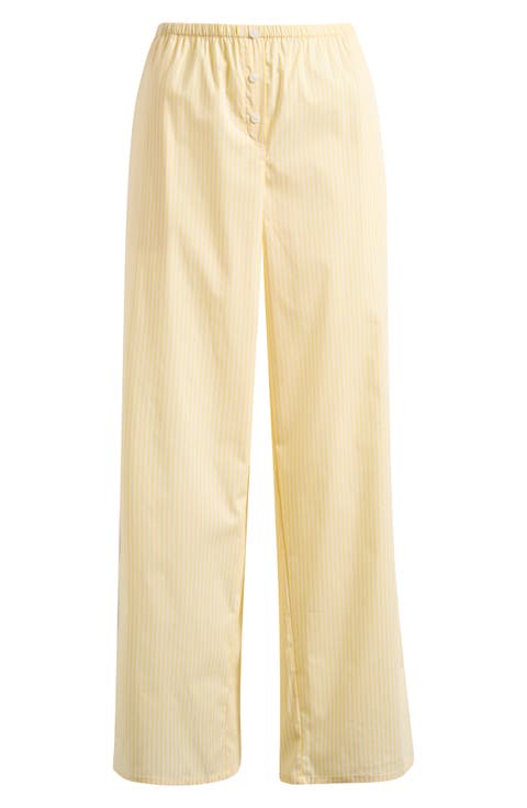 Stripe Poplin Pants