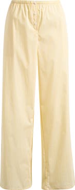 Good American Stripe Poplin Pants