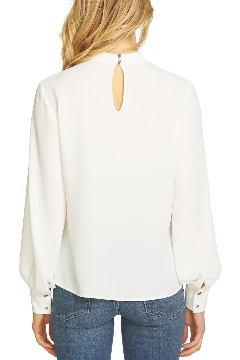 Choker Blouse, Alternate, color, NEW IVORY
