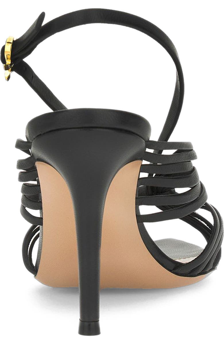 Gianvito Rossi Muse 85 Sandal, Alternate, color, Black Leather