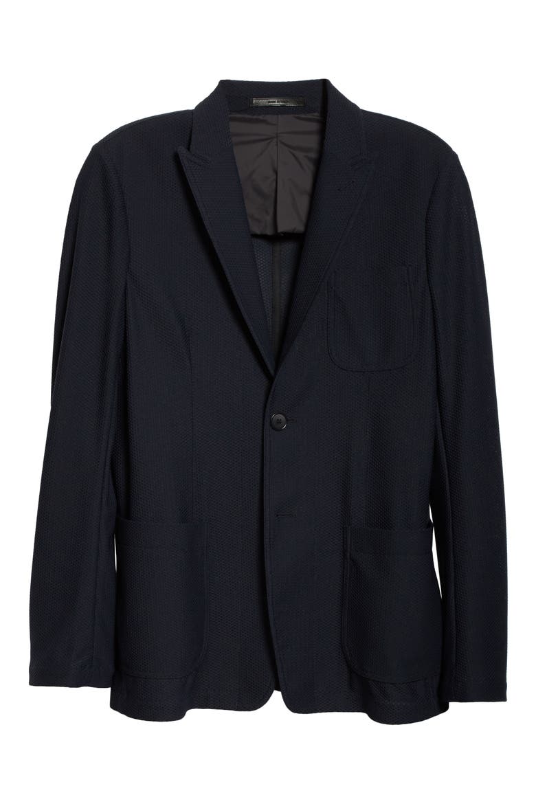 Classic Fit Knit Blazer, Alternate, color, NAVY