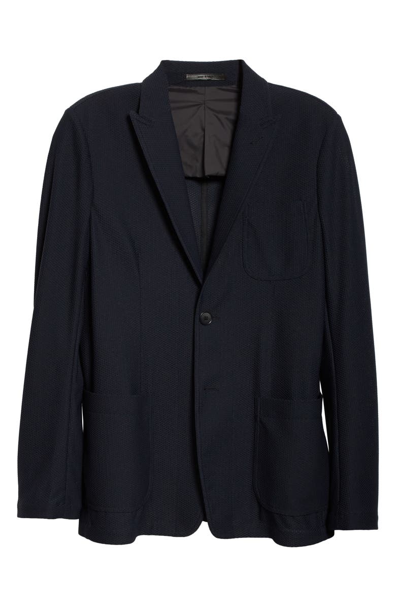 Giorgio Armani Classic Fit Knit Blazer, Alternate, color,