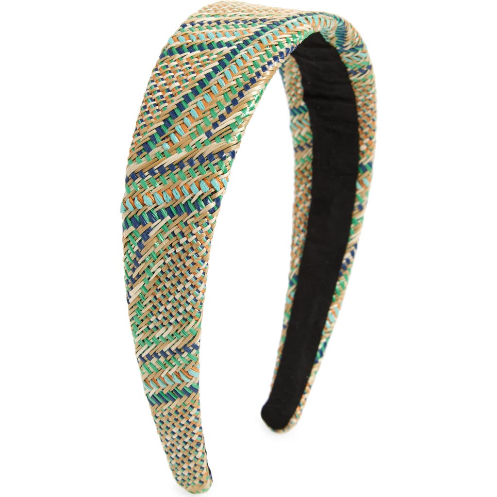Tasha Wide Woven Straw Headband
