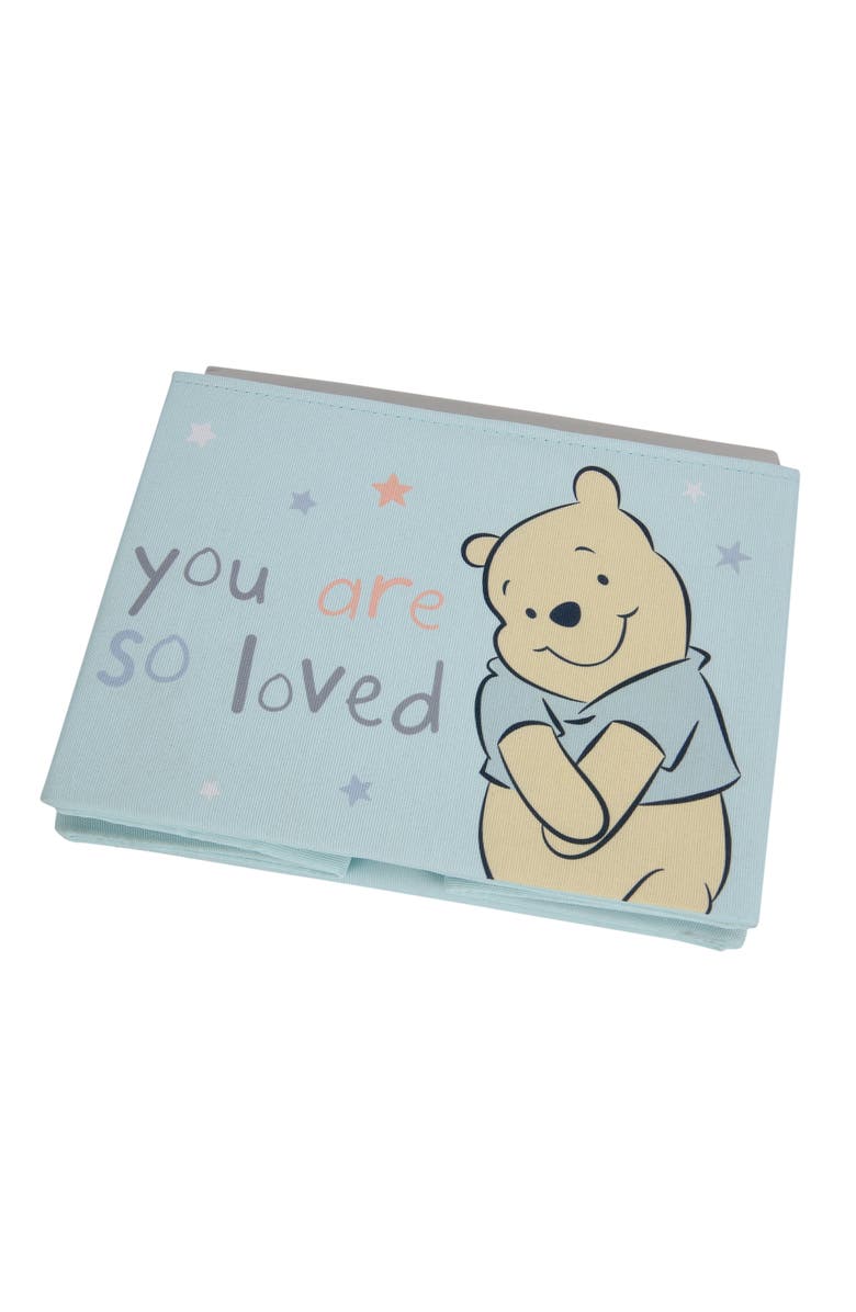 Lambs & Ivy Disney Baby Winnie the Pooh Foldable Storage Basket/Container, Alternate, color, Blue