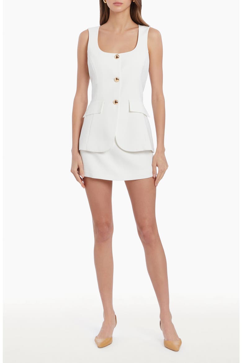 Kya Sleeveless Romper Minidress, Main, color, IVORY