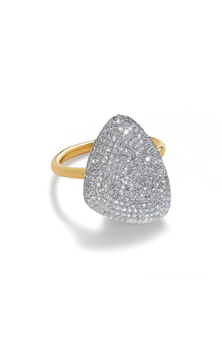 Monica Vinader Nura Diamond Teardrop Cocktail Ring, Main, color,