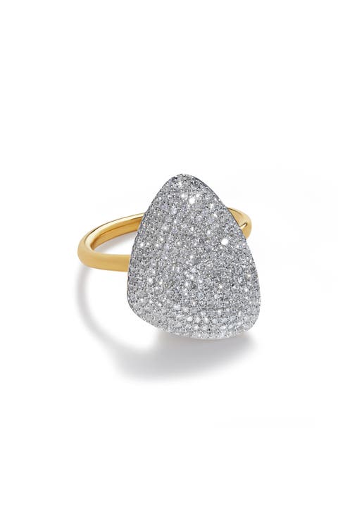 Nura Diamond Teardrop Cocktail Ring