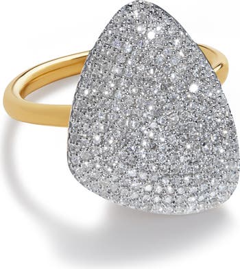 Monica Vinader Nura Diamond Teardrop Cocktail Ring Nordstrom