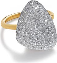 Monica Vinader Nura Diamond Teardrop Cocktail Ring
