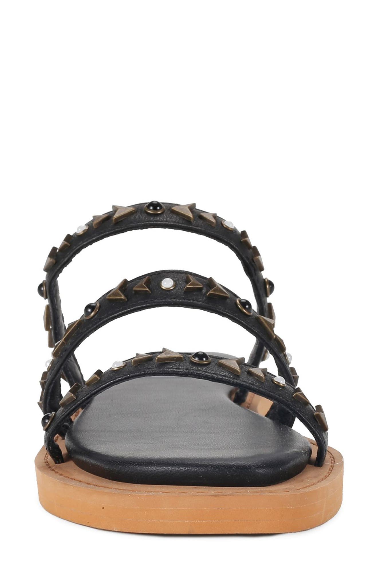 Frye Faye Studded Strappy Slide Sandal, Alternate, color, 