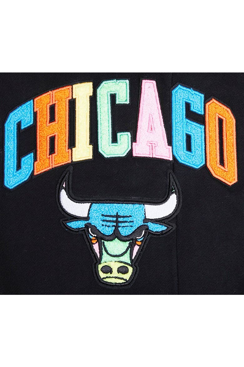 Men's Pro Standard Black Chicago Bulls Washed Neon Sweatpants, Alternate, color, Black