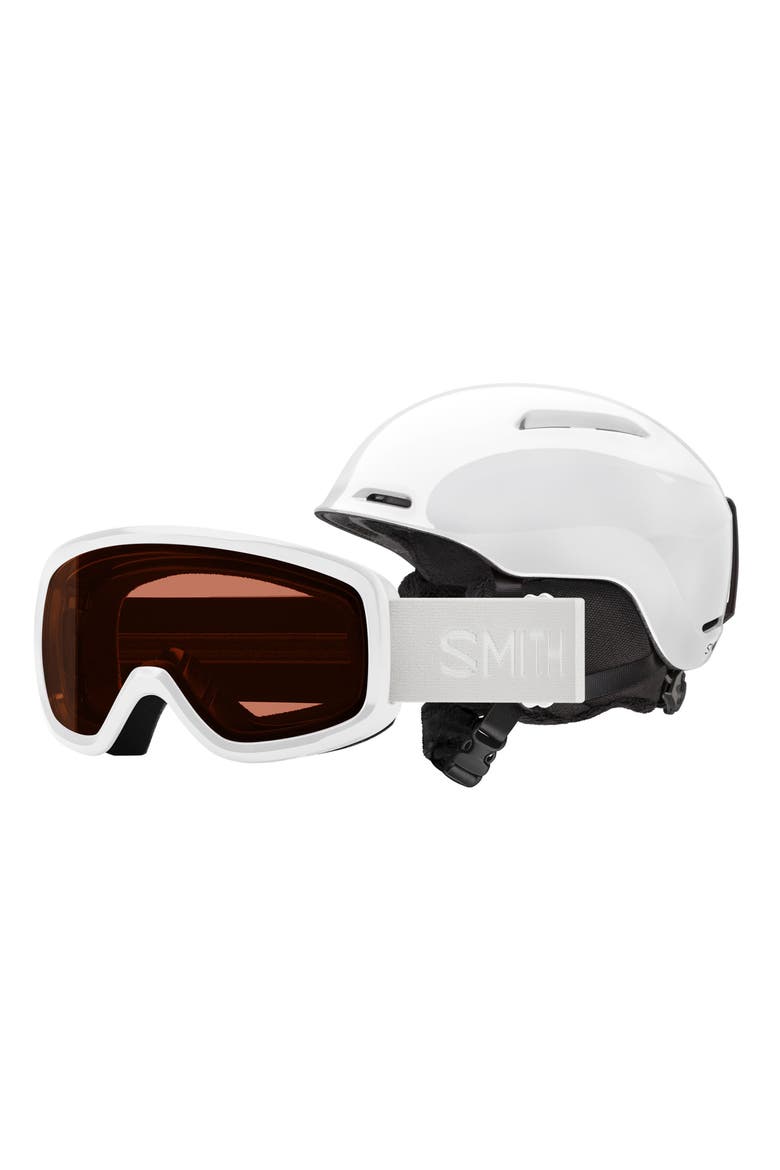 Kids' Glide Jr. Snow Helmet with MIPS & Snowday Snow Goggles Set, Main, color, WHITE