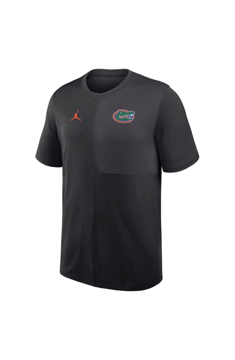 Jordan Brand Men's Jordan Brand Black Florida Gators 2025 Sideline UV Performance Coach T-Shirt, Alternate, color, 