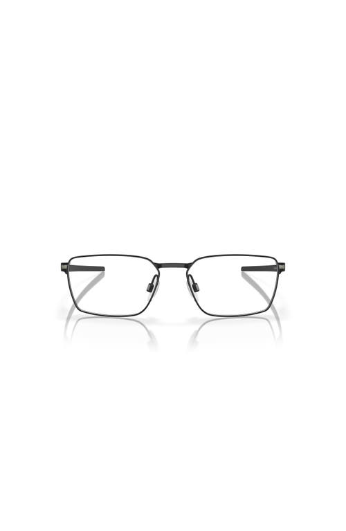 Oakley 55mm Rectangle Optical Glasses In Black