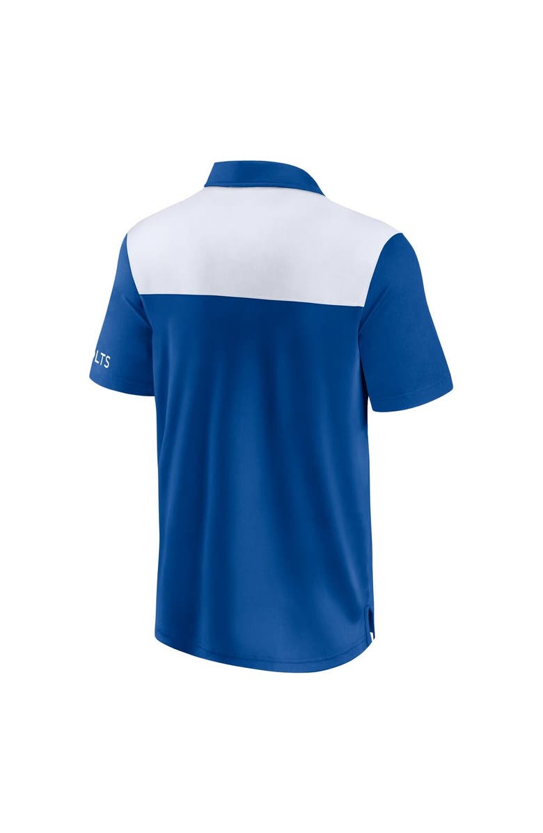 FANATICS Men's Fanatics  Royal/White Indianapolis Colts Colorblock Polo, Alternate, color, Royal