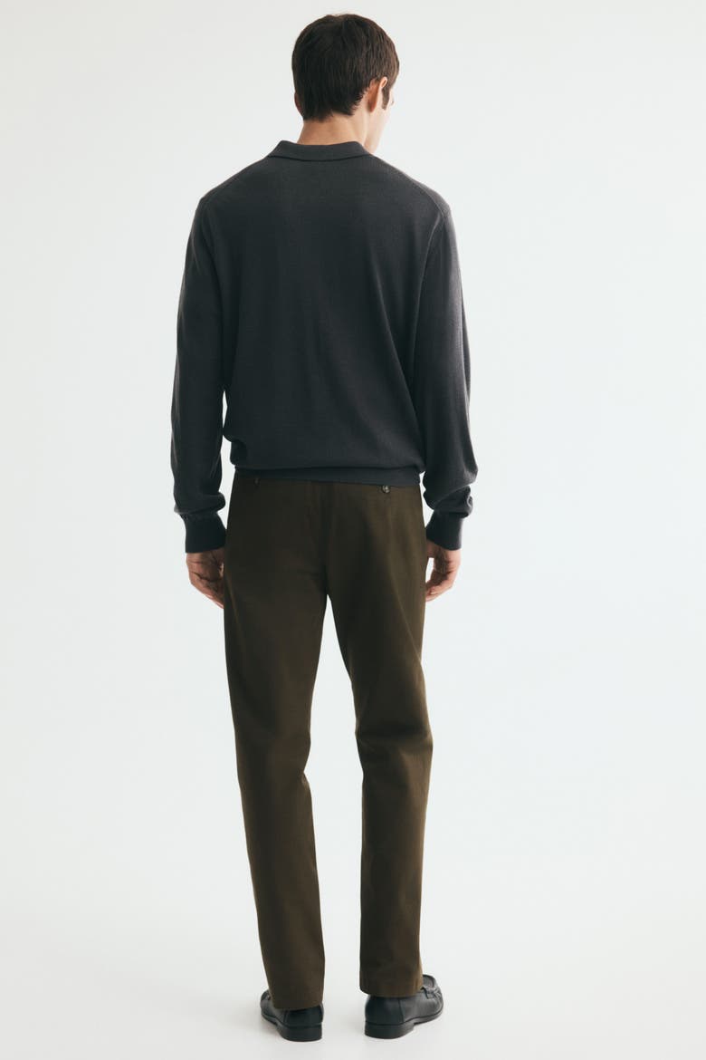 Slim Fit Cotton Chinos, Alternate, color, Dark khaki green