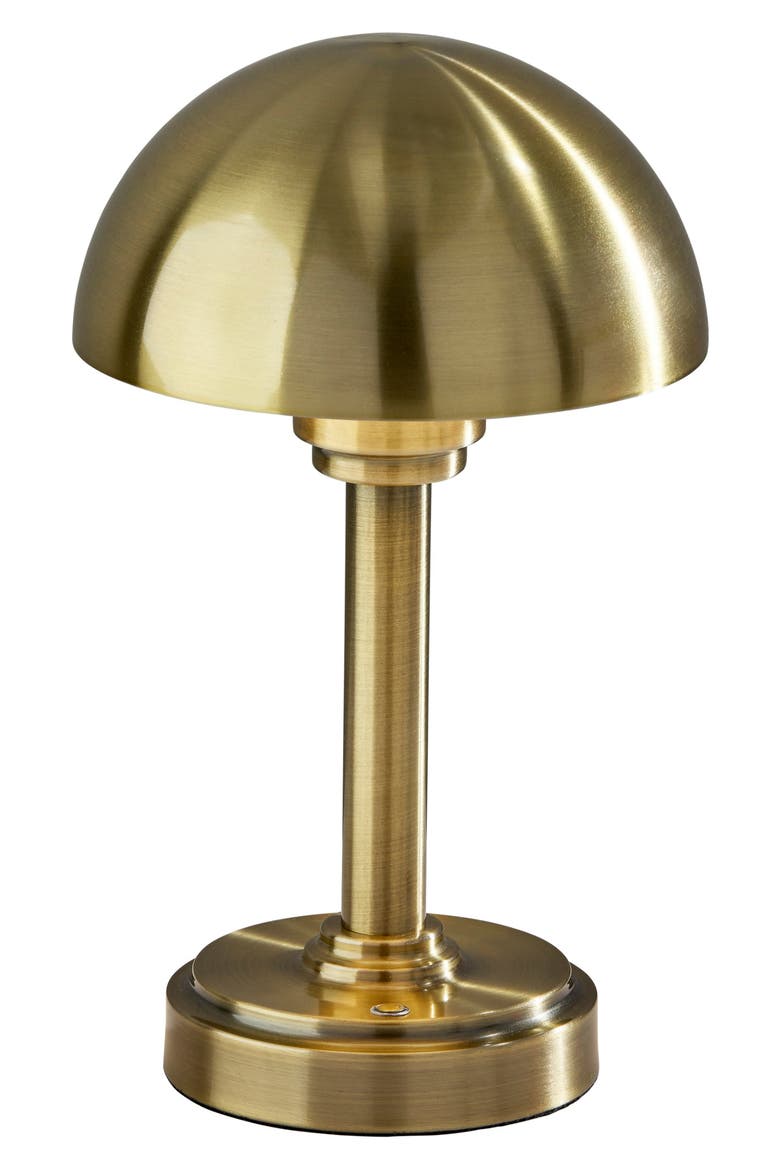 Ollie LED Cordless Table Lamp, Main, color, ANTIQUE BRASS