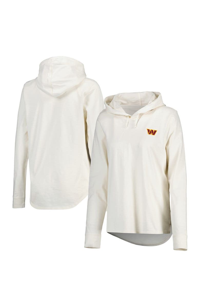Tommy Bahama Women's Tommy Bahama Cream Washington Commanders Ashby Isles Jersey Pullover Hoodie, Alternate, color, 