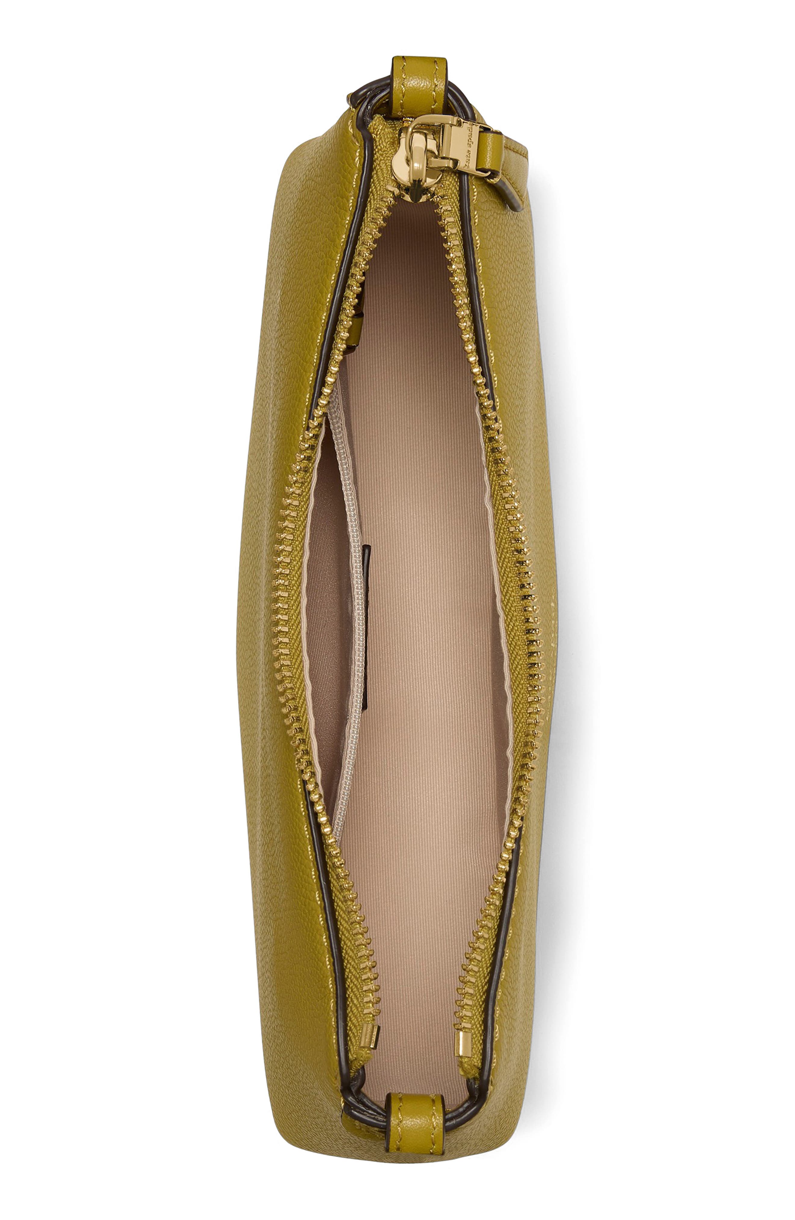 loop pebble leather crossbody bag, Alternate, color, LAUREL LEAF