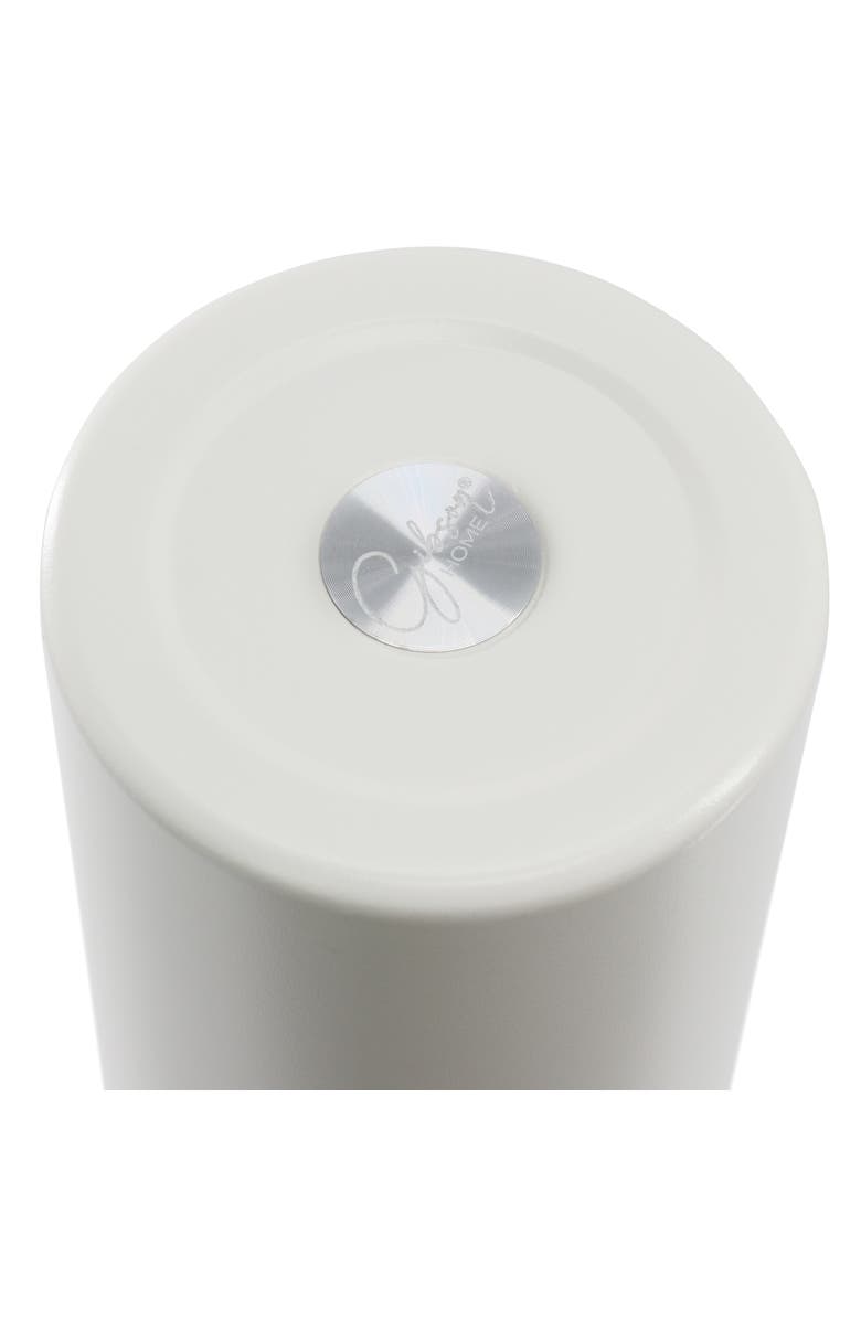 Gibson Home Marina 38oz Stainless Steel Thermal Bottle with Lid, Alternate, color, White