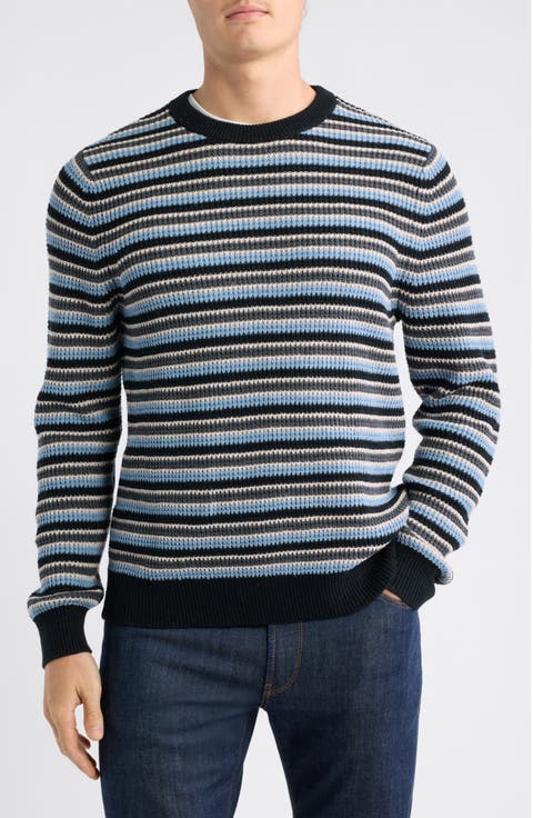 Tuck Stitch Cotton & Wool Sweater