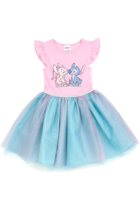 Lilo & Stitch Flutter Sleeve Tulle Tutu Dress